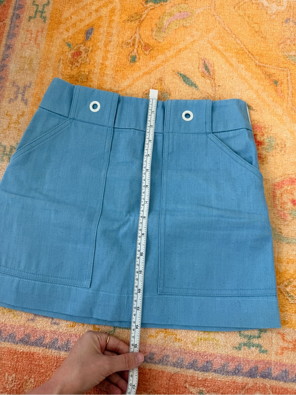 Rag and Bone light blue denim skirt - Picture 4 of 6